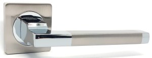 Ручка дверная KEDR R08-180 SN CP (сатин/хром)
